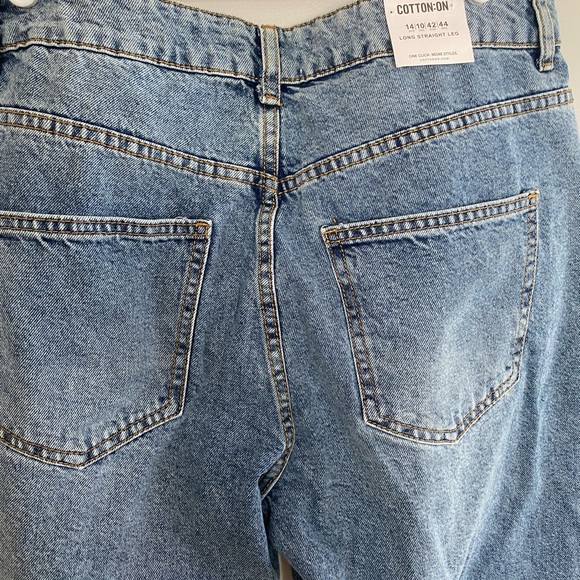Cotton On Jeans Long Straight Leg NEW with tags - Picture 6 of 7